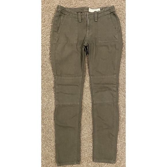 RAG‎ & BONE Women's Modele Army Green Coupe Pants Jeans Size 28x29 Actual - Picture 2 of 11